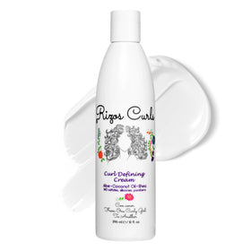 Rizos Curls front jar view showing product and clean-design benefit
