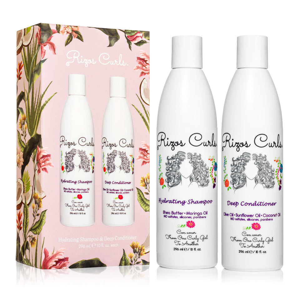 Rizos Curls front packaging showing bundle and clear benefits