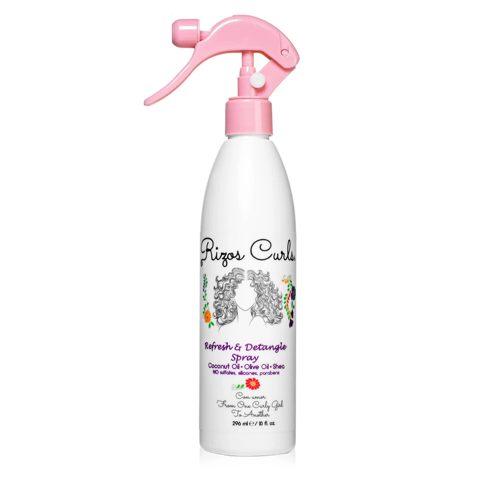 Rizos Curls front packaging bottle showing label and benefits