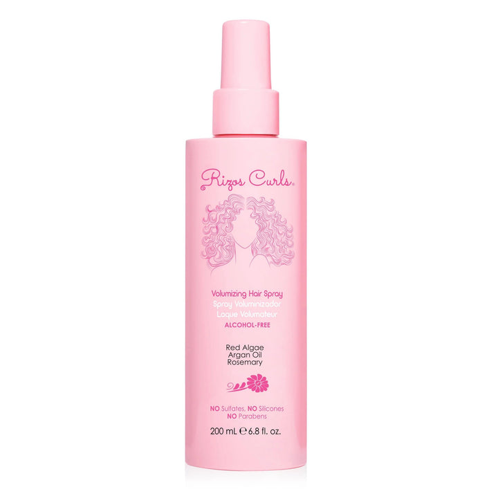Rizos Curls front bottle shot showing sleek packaging and product benefit