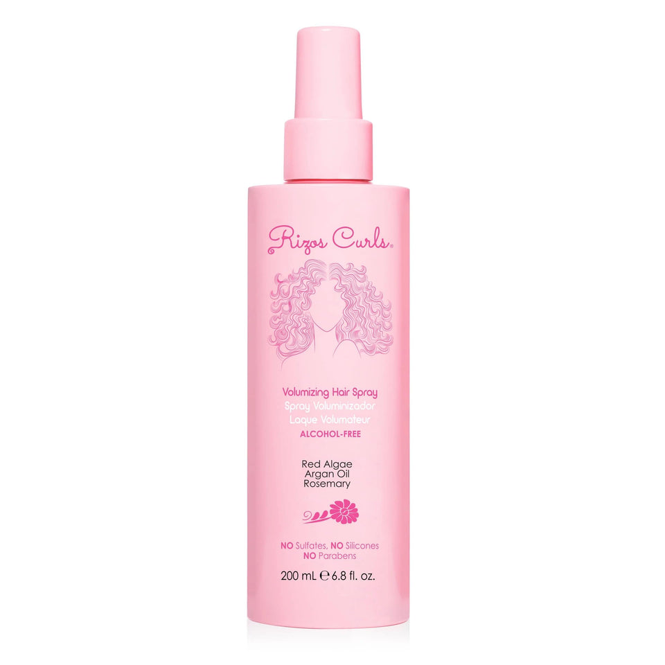 Rizos Curls front bottle shot showing sleek packaging and product benefit