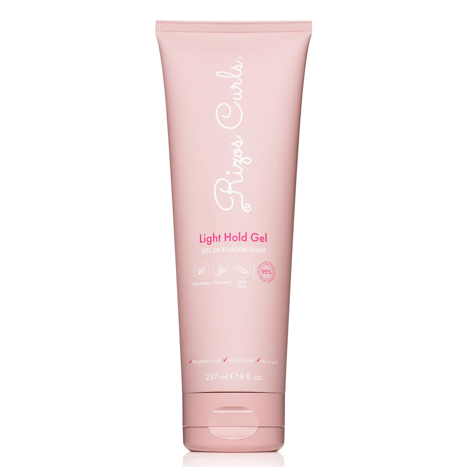 Rizos Curls front packaging shows product and brand, clear label benefit
