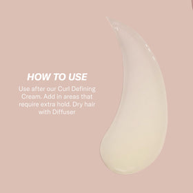 Rizos Curls ingredient label close-up showing aloe and flaxseed, transparency benefit