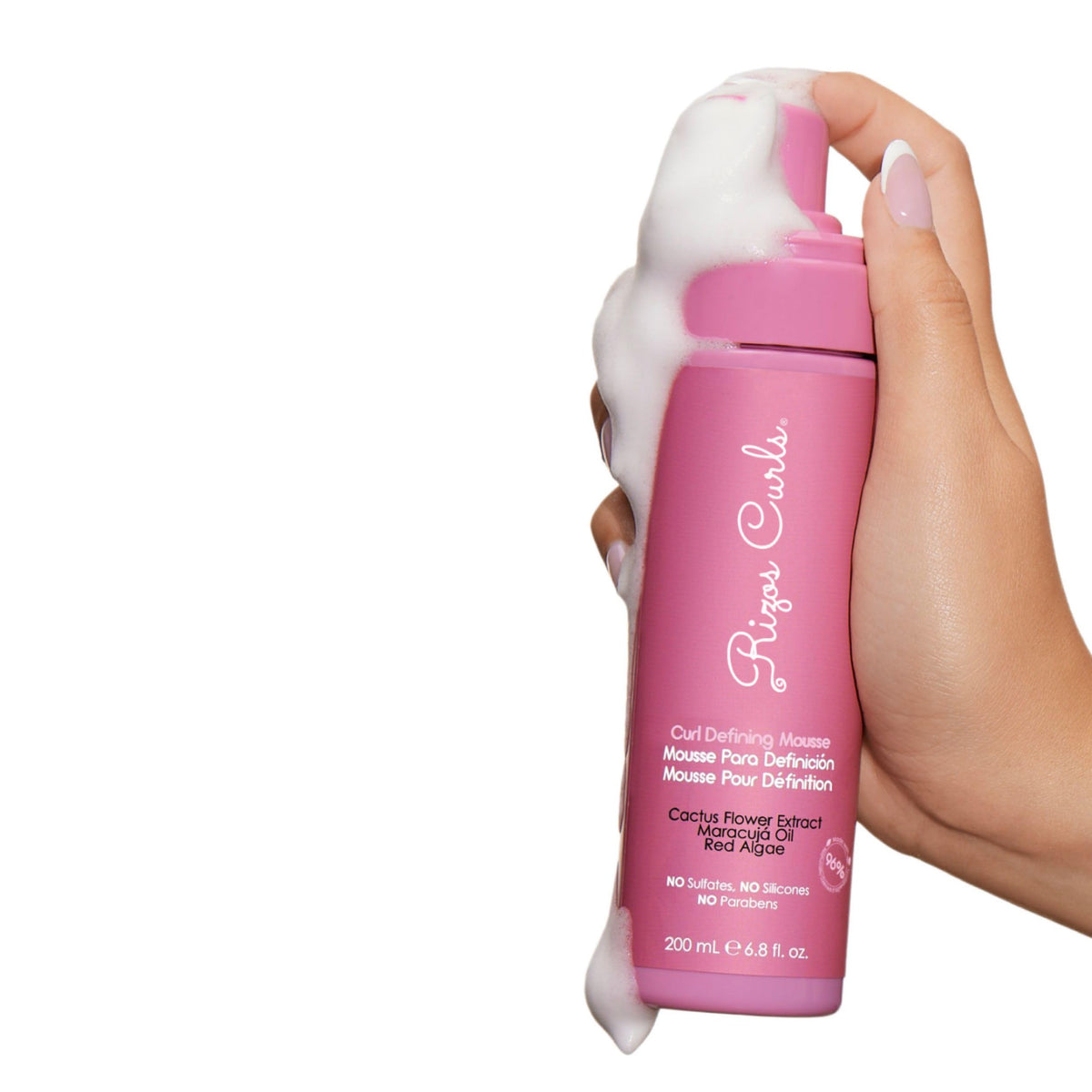 Diffuse drying styled with Rizos Curls mousse to boost volume and shape