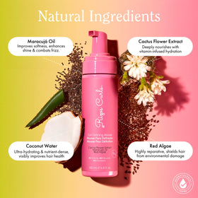 Rizos Curls ingredients close-up featuring cactus flower and maracujá for hydration