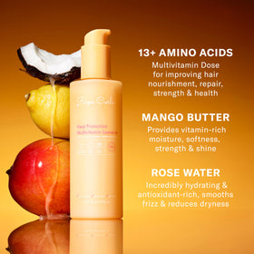 Rizos Curls used before blow-drying demonstrating heat protection