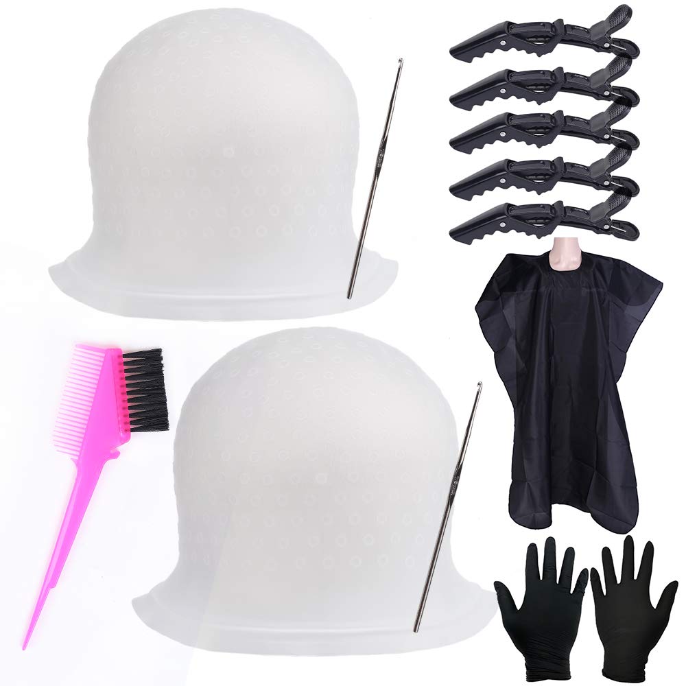 RJMBMUP front view clear silicone cap showing full shape and fit benefit of even highlights