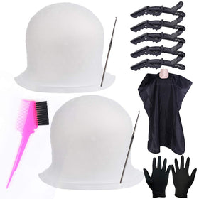 RJMBMUP front view clear silicone cap showing full shape and fit benefit of even highlights