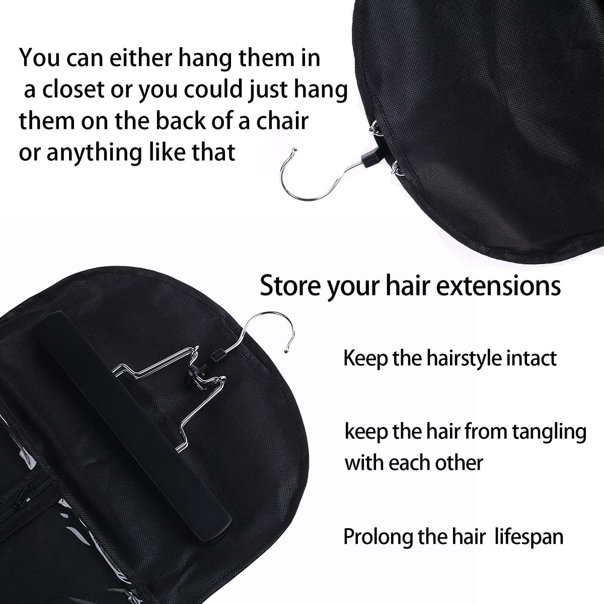 RJMBMUP hanging in a wardrobe to save space and prevent tangles