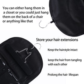 RJMBMUP hanging in a wardrobe to save space and prevent tangles
