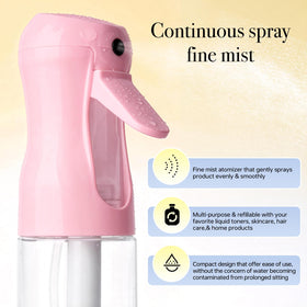 RMNJPW mister in salon use on hair demonstrating even, lightweight styling mist