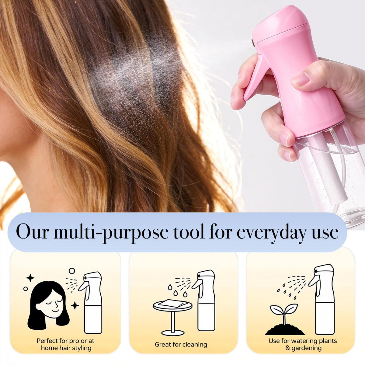 RMNJPW held in hand to show 200ml size and easy one-handed operation convenience