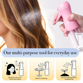 RMNJPW held in hand to show 200ml size and easy one-handed operation convenience