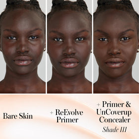 RMS Beauty primer size comparison in hand demonstrating portable one-ounce convenience