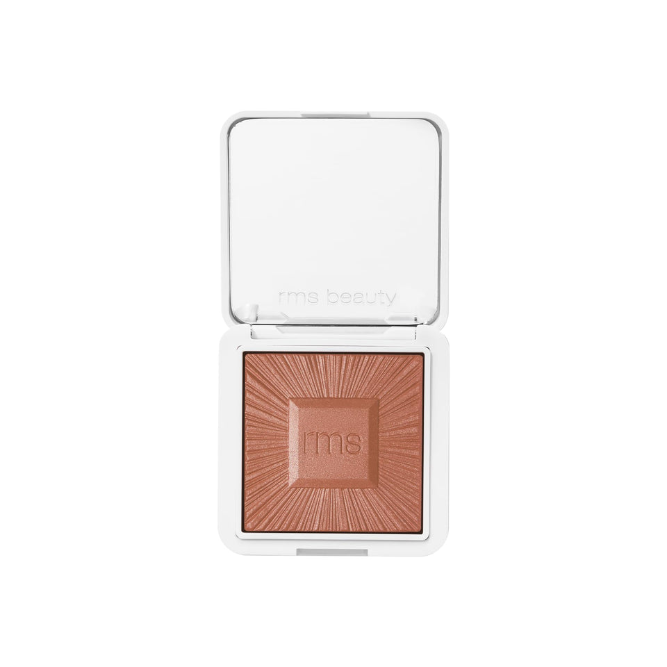 RMS Beauty front compact showing sleek refillable design and portablity