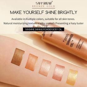 RMYHIG close-up shimmer pigments showing fine glitter for natural reflective glow benefit