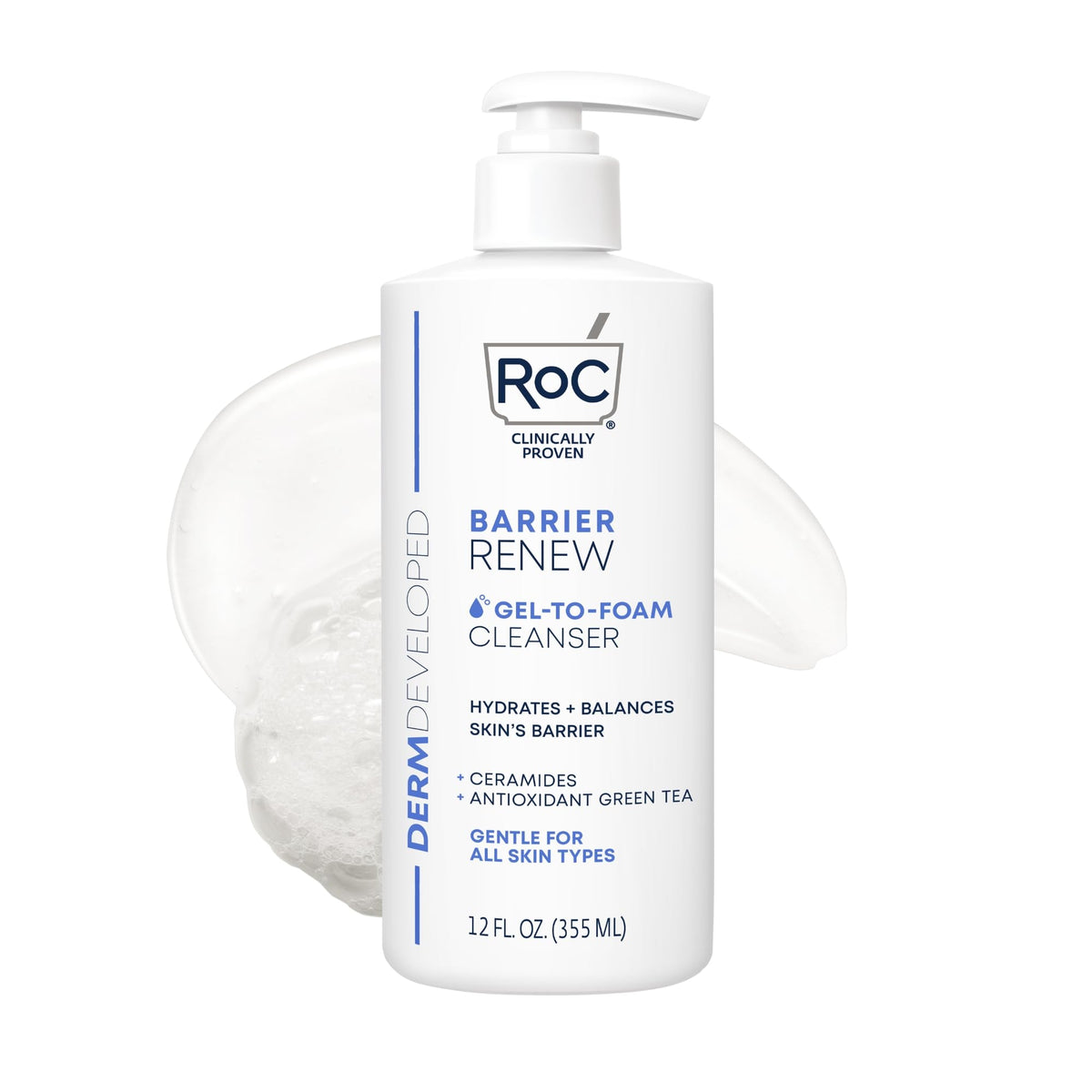 RoC front packaging 12 oz bottle showing label and benefits