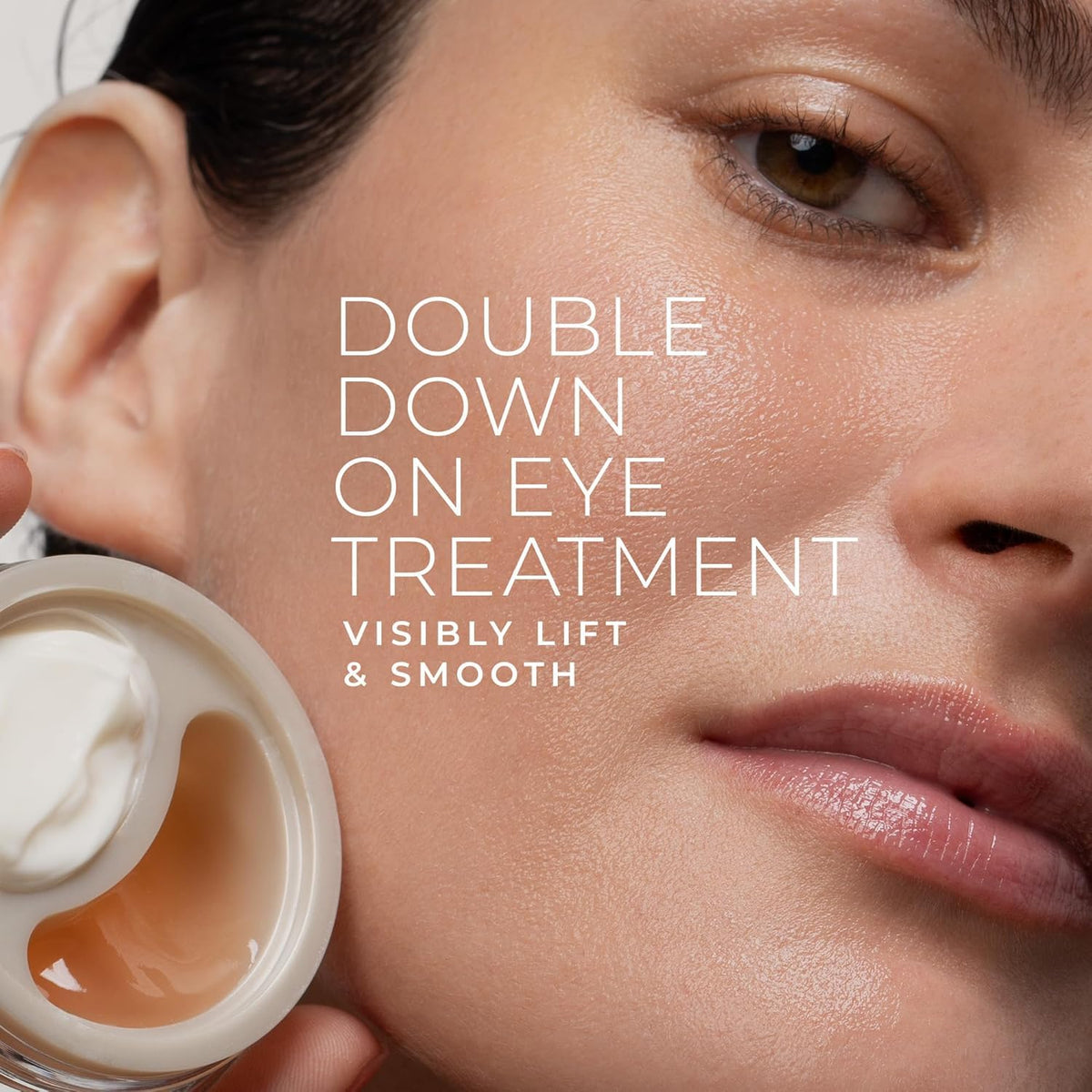 Applying RoC under-eye cream to skin for reduced puffiness benefit