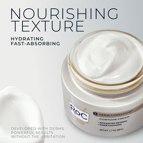 RoC clinical results graphic suggesting firmer and smoother skin