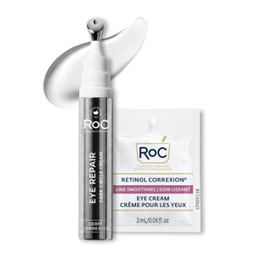RoC front tube showing product and claim for brighter eyes