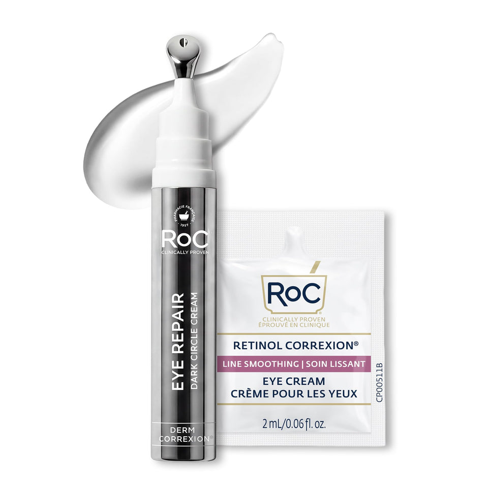 RoC front tube showing product and claim for brighter eyes