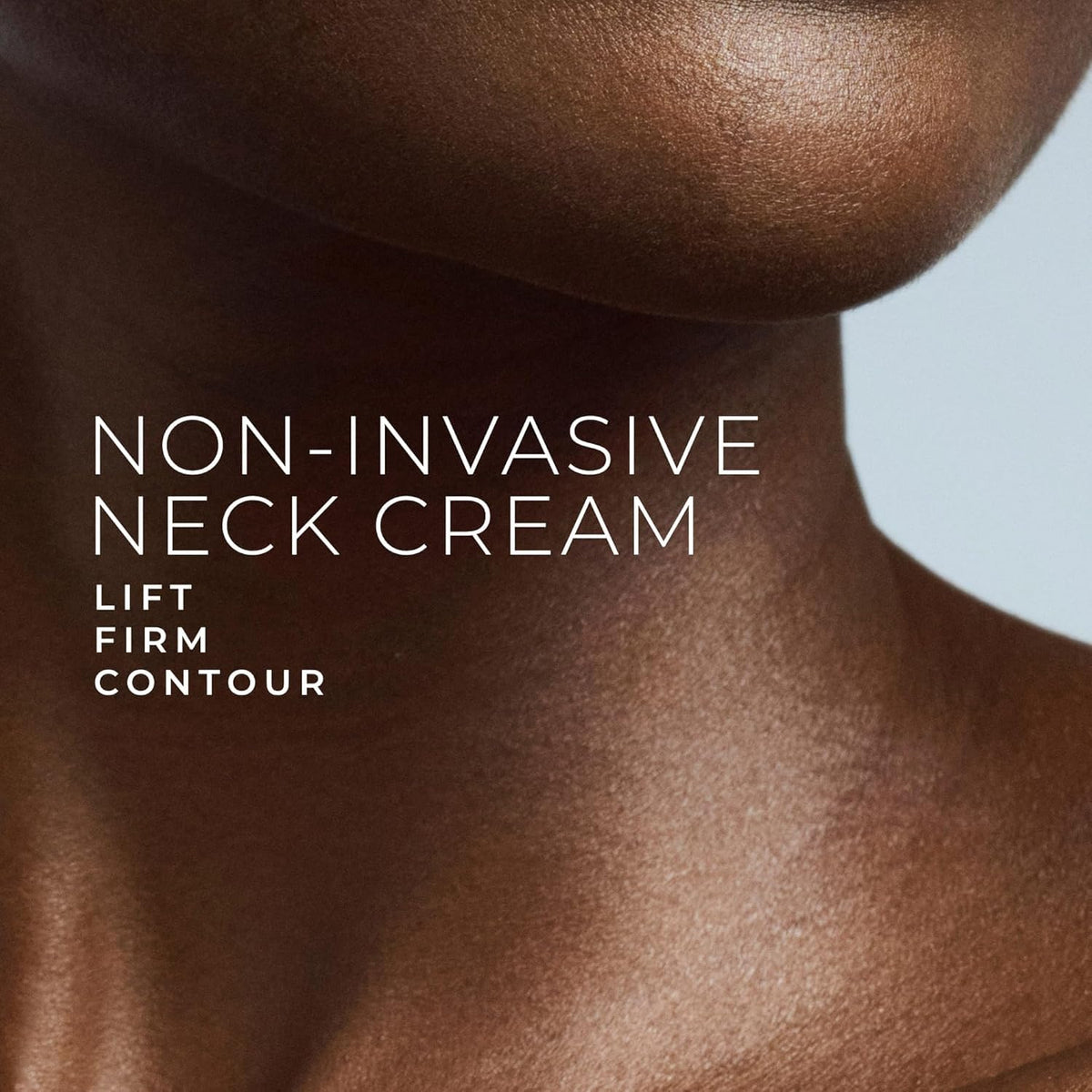 RoC close-up on jawline showing contouring application benefit