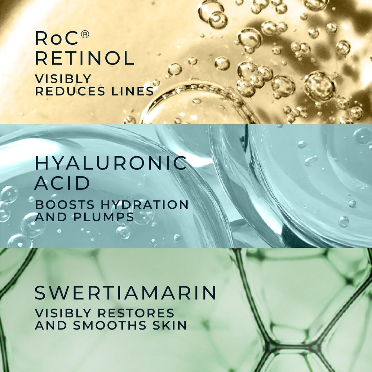 RoC lifestyle on bathroom vanity suggesting daily skincare routine