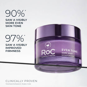 Hands applying RoC cream at night demonstrating easy absorption and overnight skin renewal
