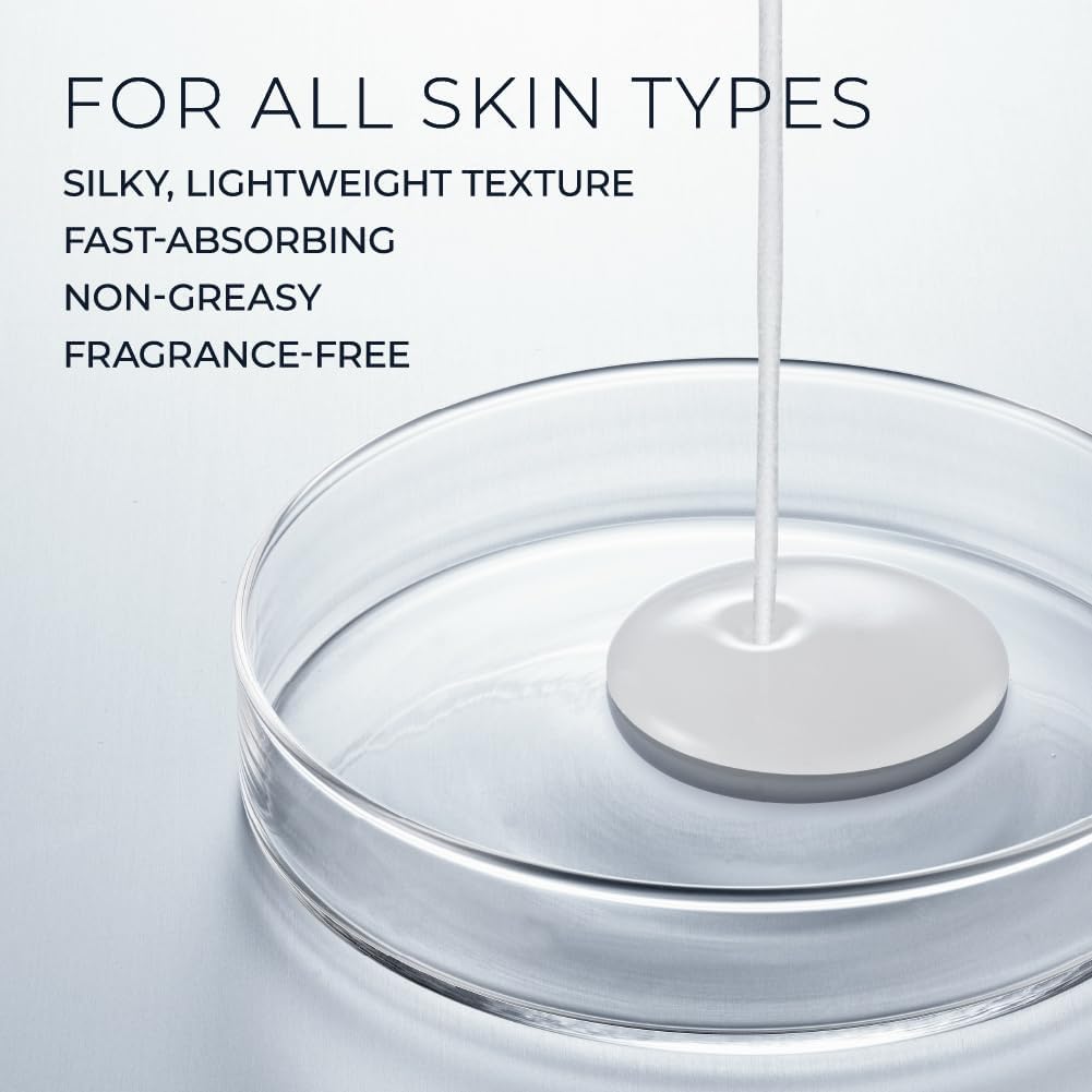RoC applying serum on hand demonstrating immediate smoothing and hydration effect