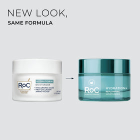 RoC jar on bathroom vanity styled scene showing daily routine integration benefit