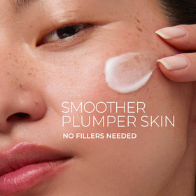RoC cream texture close-up showing silky, fast-absorbing moisturizer benefit