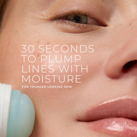 RoC serum stick open showing solid cooling stick for precise, mess-free application