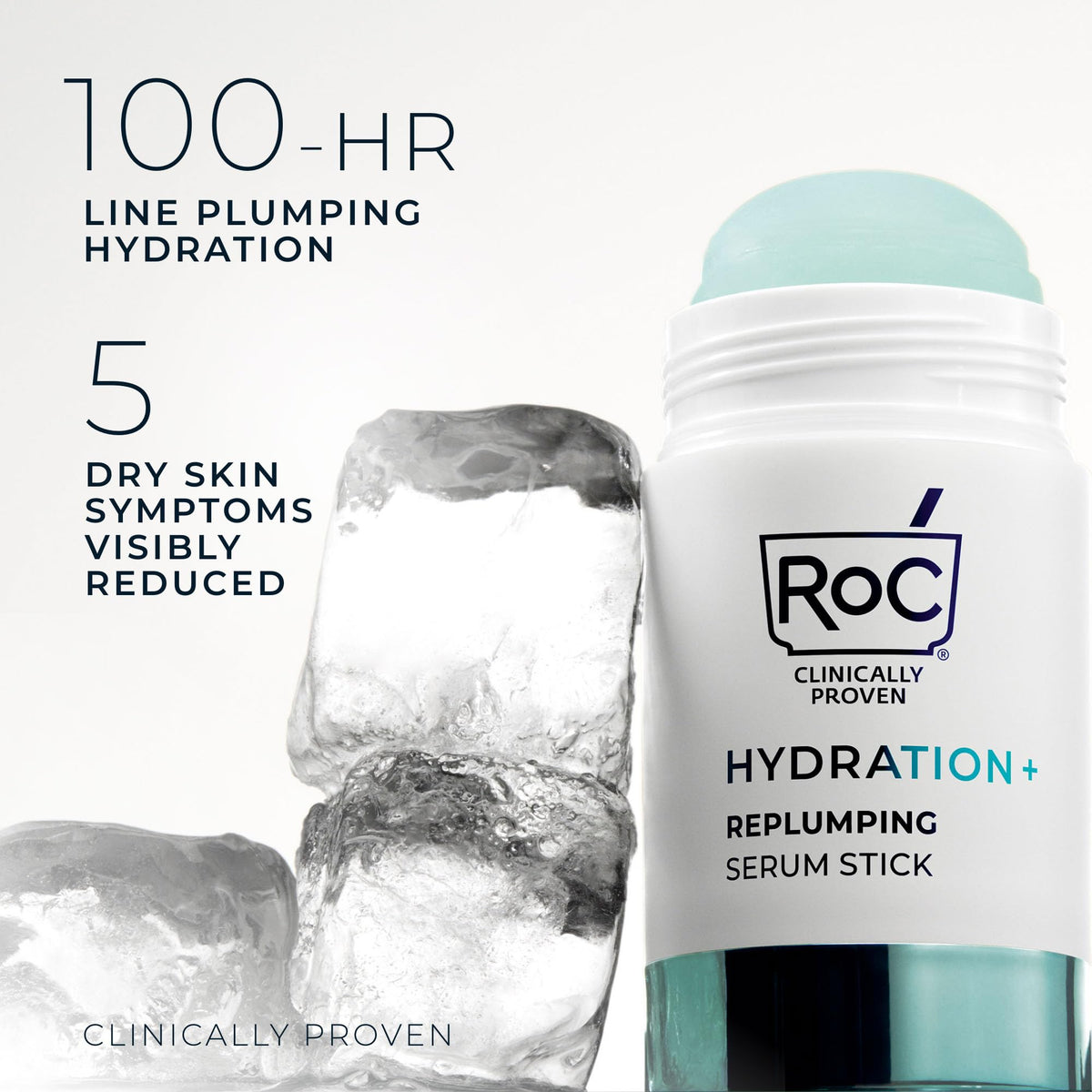 RoC close-up texture of stick surface illustrating smooth glide and concentrated formula