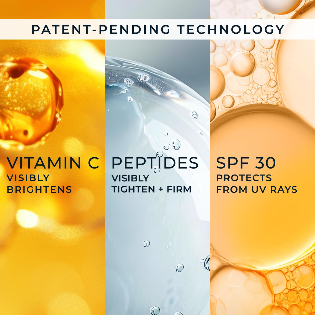 RoC label close-up highlighting Vitamin C, peptides, and antioxidant ingredients