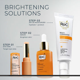 RoC on bathroom counter as part of a morning skincare routine for daily protection
