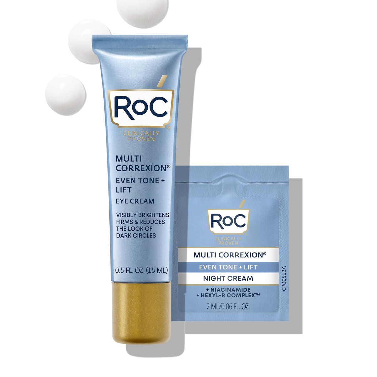 RoC front jar showing product label and brightening benefit
