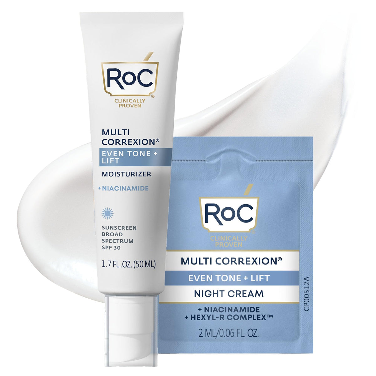 RoC front packaging showing product label and SPF benefits