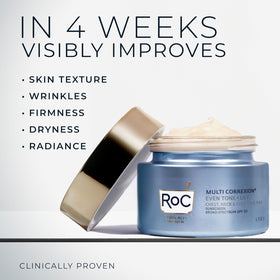 RoC ingredients label view noting Hexyl-R Complex technology