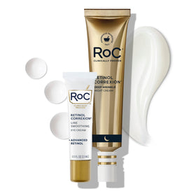 RoC night cream jar front view showing packaging and smoothing benefits