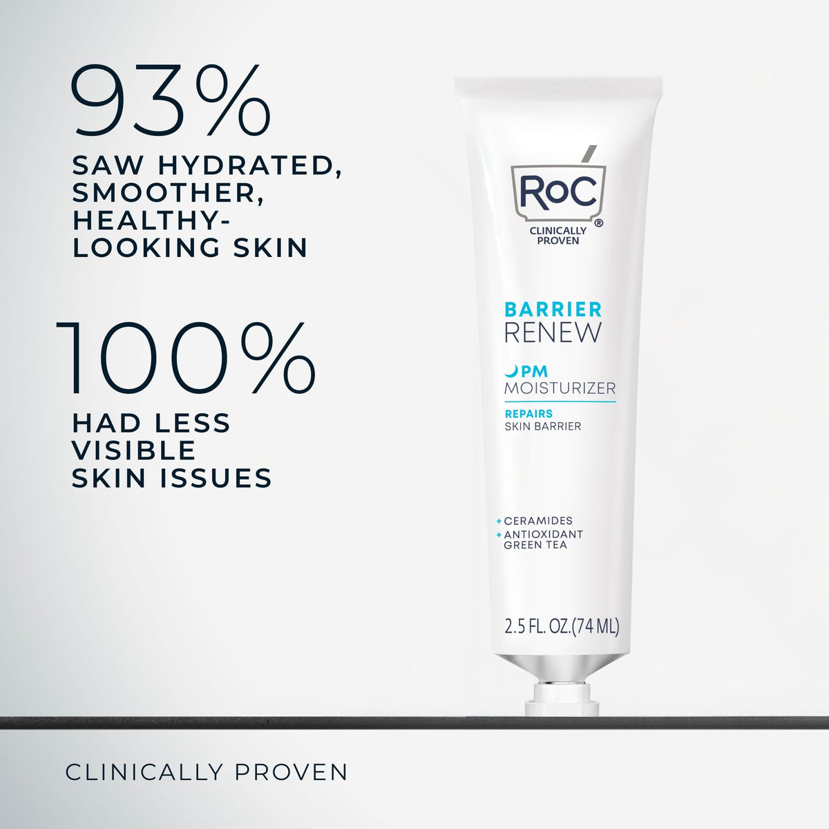 RoC night cream being dispensed to fingers for easy application demonstration