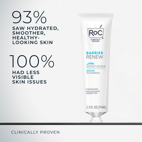 RoC night cream being dispensed to fingers for easy application demonstration