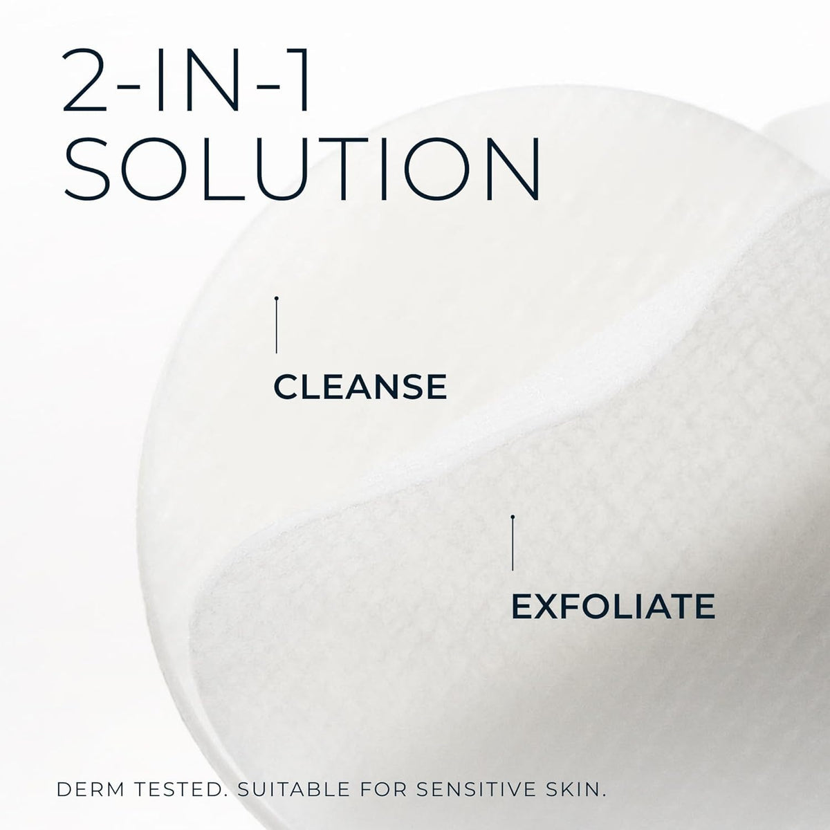 RoC smooth side used around eye area for gentle makeup removal