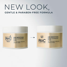 RoC disks on bathroom vanity demonstrating everyday skincare convenience