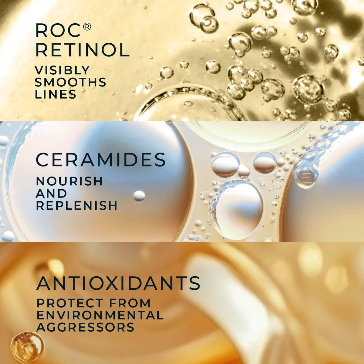 RoC being applied as part of a nighttime routine for better skin
