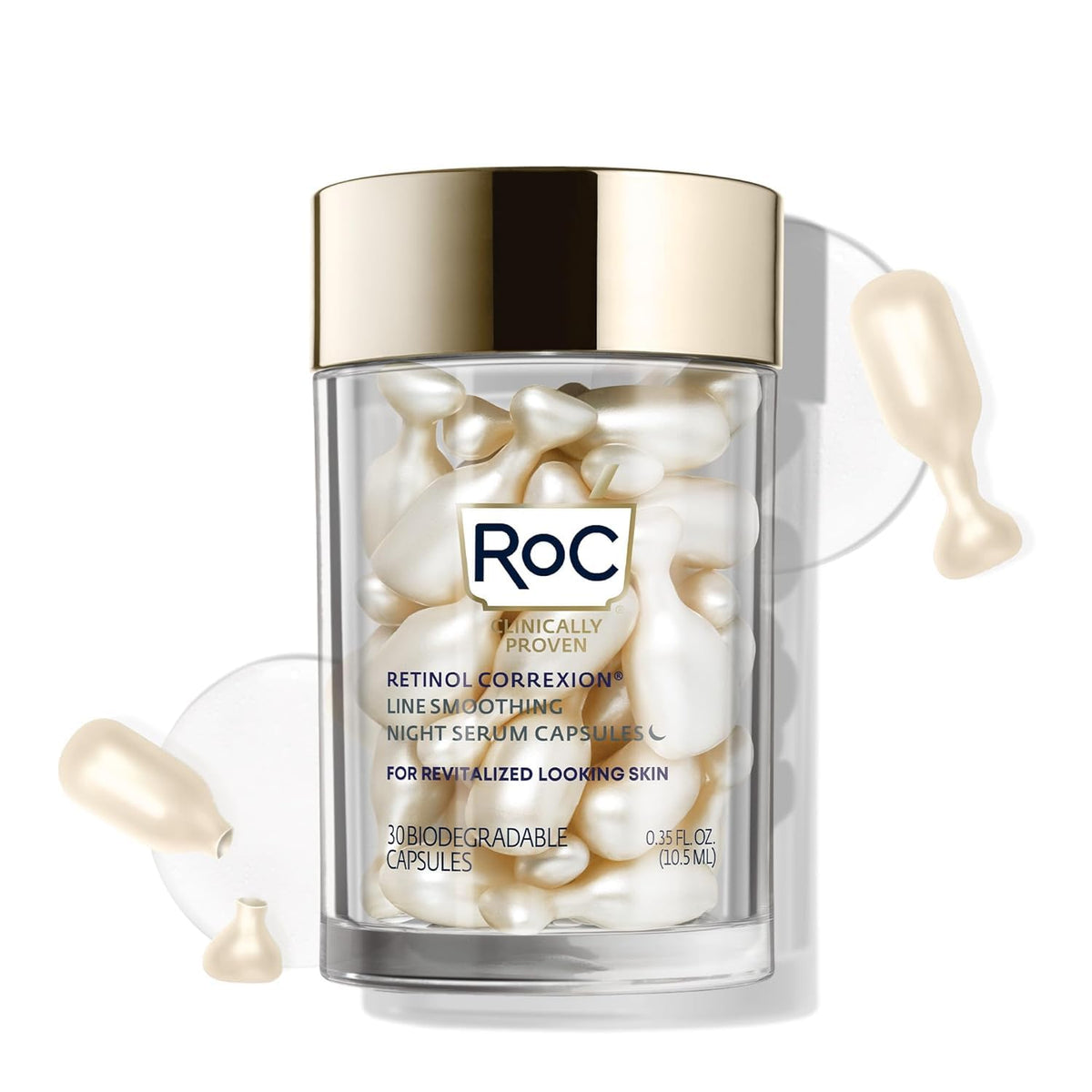 RoC front packaging showing jar and branding with clear benefits