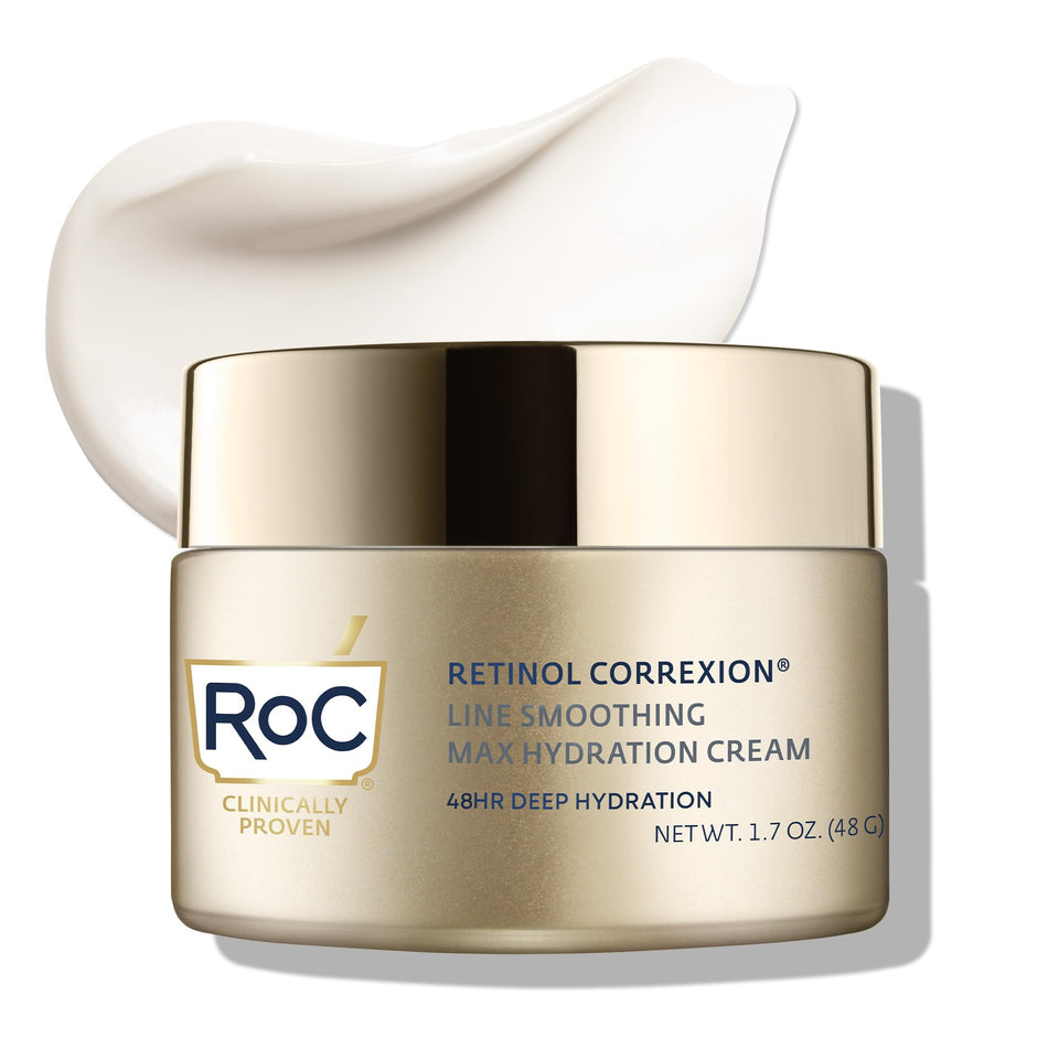 RoC front packaging showing product benefits and size for confident choice