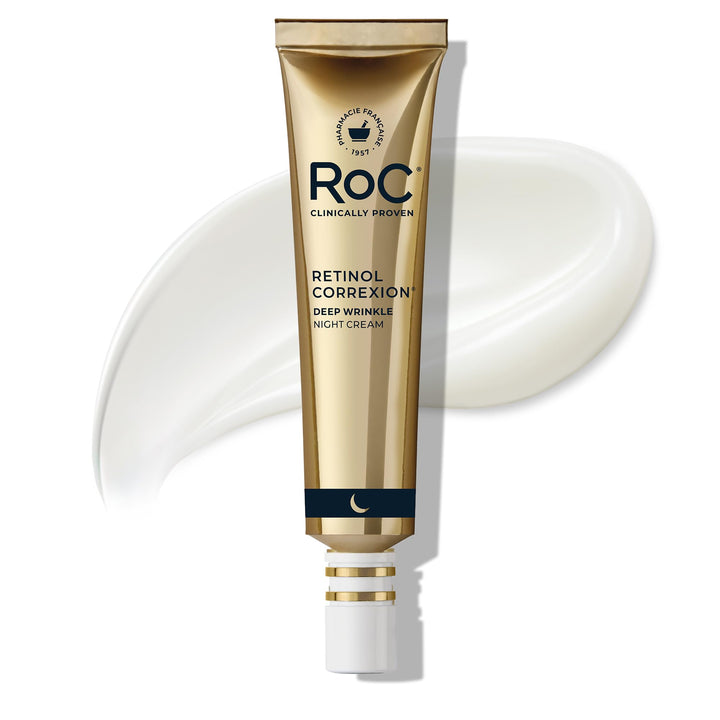RoC product front packaging showing jar and branding for wrinkle reduction