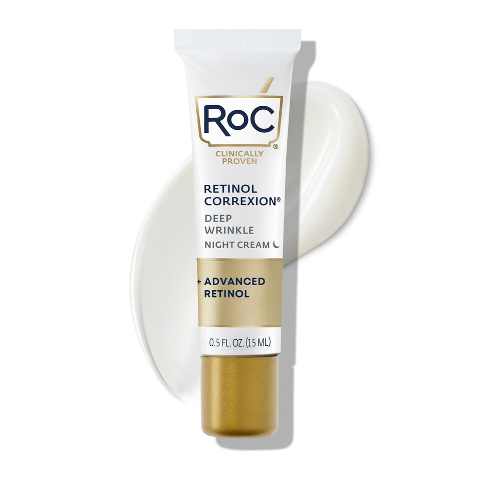RoC front packaging showing product and benefits visibly