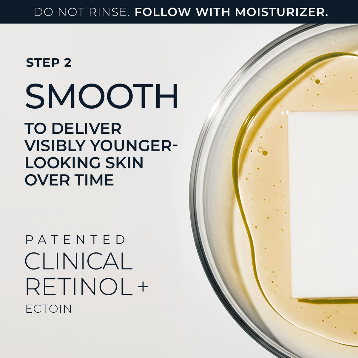 RoC pad being applied to face demonstrating at-home resurfacing ease