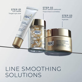RoC packaging with cruelty-free badge highlighting ethical, dermatologist-tested benefit